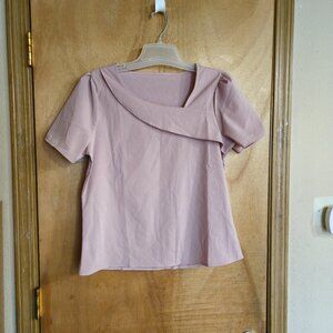 Pink Mauve Blouse M Unbranded
